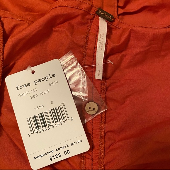 Free People Hold On Mini Dress Rust - Picture 6 of 7